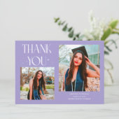 Lilac Graduate Thank You 2-Photo  案内状 (スタンド正面)