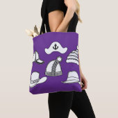 Lilac Hat Bag Fun Tote トートバッグ (クローズアップ)