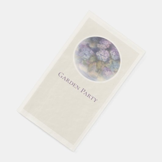 Lilac Hydrangea Garden Party Guest Towels (コーナー)
