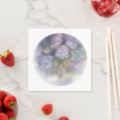 Lilac Hydrangea Watercolor Luncheon Napkin スタンダードカクテルナプキン (インサイチュ)