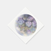 Lilac Hydrangea Watercolor Luncheon Napkin スタンダードカクテルナプキン (角)