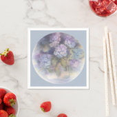Lilac Hydrangea Watercolor Luncheon Napkin スタンダードカクテルナプキン (インサイチュ)