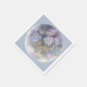 Lilac Hydrangea Watercolor Luncheon Napkin スタンダードカクテルナプキン (角)