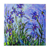 Lilac Irises fine art by Claude Monet, タイル (正面)