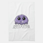 Lilac Jellyfriend Cartoon キッチンタオル (縦)