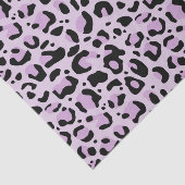 Lilac Lavender Black Leopard Print Decoupage 薄葉紙 (詳細)