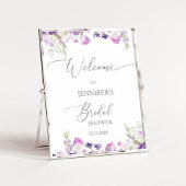 Lilac lavender bridal shower welcome ポスター