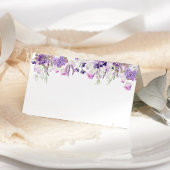 Lilac lavender wedding place cards