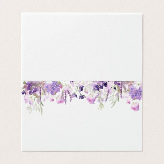 Lilac lavender wedding place cards (外部フラット)