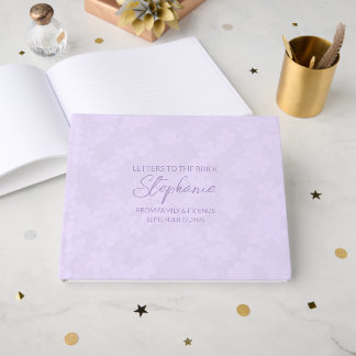Lilac Letters to the Bride Keepsake Notebook ゲストブック