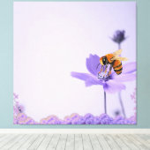 Lilac Minimalist キャンバスプリント (インサイチュ (ウッドフロア))