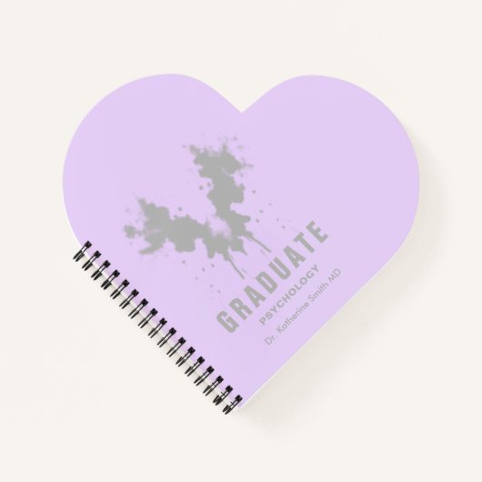 Lilac Psychology Gray Rorschach Test Design Pers ノートブック (正面)