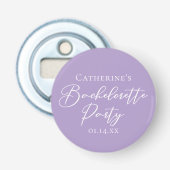 Lilac Purple Bachelorette Party Personalized 栓抜き (正面)