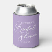 Lilac Purple Bridal Shower Party Personalized 缶クーラー (缶正面)