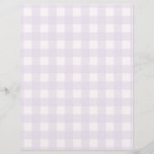Lilac Purple Gingham Who's That Baby 25 Photo Game チラシ (裏面)