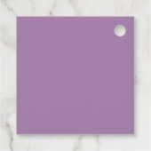 Lilac Purple Modern Arch Minimalist Christening フェイバータグ (裏面)