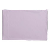 Lilac Purple Wavy Scallop Frame Monogram 枕カバー (裏面)