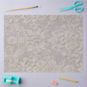 Lilac Reverie III Damask Pattern Tile 薄葉紙 (クラフト)