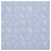 Lilac Sewing Themed Pattern ファブリック (見本)