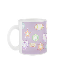 Lilac shapes mug