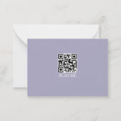 Lilac three Border Monogram Note Card ノートカード (裏面)