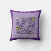 Lilac Throw Pillow クッション (裏面)