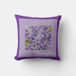 Lilac Throw Pillow クッション