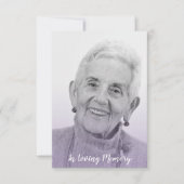 Lilac Trendy Transparency Effect Funeral Dear Ones (正面)