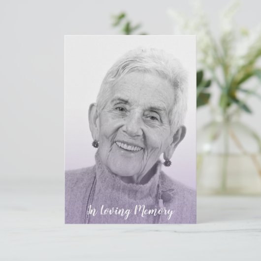 Lilac Trendy Transparency Effect Funeral Dear Ones (スタンド正面)