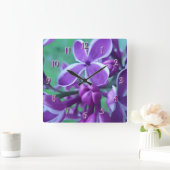 Lilac variety of colors  スクエア壁時計 (ホーム)
