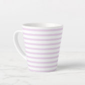 lilac-white –zweifarbig two-tone pastel カフェラテマグ (左アングル)