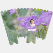 Lilac Wildflower Custom Photo Kid's Happy Birthday フェイバーボックス (見開き)