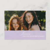 Lilac Will You Be My Bridesmaid Proposal Card 招待状 (正面)