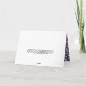 「LilacsがDooryard開花で最後に…I Mourn」 カード (裏面)