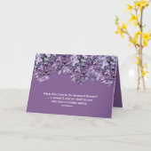 「LilacsがDooryard開花で最後に…I Mourn」 カード (黄色い花)