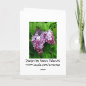 Lilacsグリーティングカード カード (裏面)