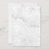 Lilacs and Heather on Marbled White日付を保存 セーブザデート (裏面)