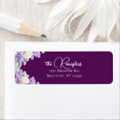 Lilacs and Lavender Return Address Label ラベル (インサイチュ)