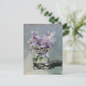 Lilacs in a glass by Edouard Manet ポストカード (スタンド正面)