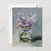 Lilacs in a glass by Edouard Manet ポストカード (正面/裏面)