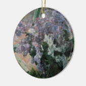 Lilacs in a window by Mary Cassatt, Lilacs in a Wi セラミックオーナメント (左)