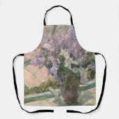 Lilacs in Window by Mary Cassatt American Painter エプロン (正面)