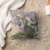 Lilacs in Window by Mary Cassatt American Painter クッション (ブランケット)