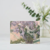 Lilacs in Window by Mary Cassatt American Painter ポストカード (スタンド正面)