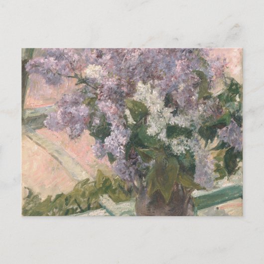 Lilacs in Window by Mary Cassatt American Painter ポストカード (正面)