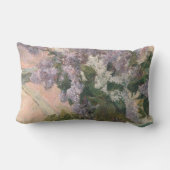 Lilacs in Window by Mary Cassatt American Painter ランバークッション (裏面)