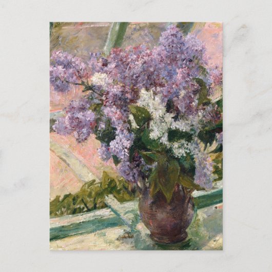 Lilacs in Window Mary Cassatt ポストカード (正面)