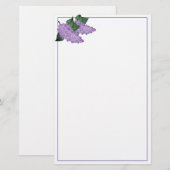 Lilacs Stationery 便箋 (正面/裏面)