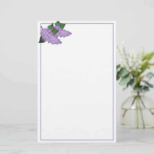 Lilacs Stationery 便箋 (スタンド正面)