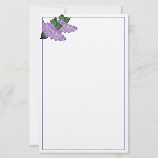 Lilacs Stationery 便箋 (正面)